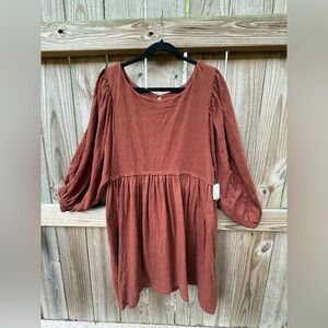 Free People Get Obsessed Baby Doll Dress NWT Large